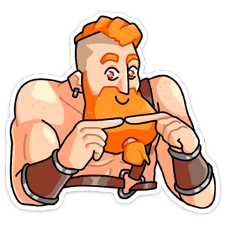 ☺ rothaarig, Bart, Fingerrahmen, Rothaarige, Grinsen, Meme telegram sticker