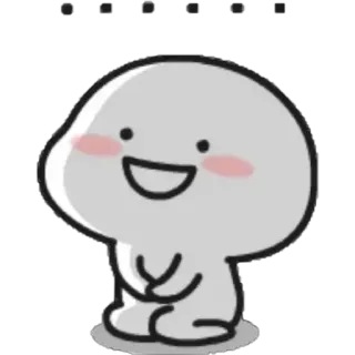😂 schattig, cartoon, vrolijk, blob telegram sticker
