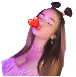 😘 femme, fille, coeur, baiser, amour, mignon, rose whatsapp sticker