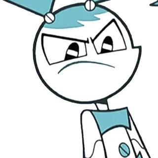 😡 Jenny Wakeman My Life as a Teenage Robot Dessin animé, Robot, En colère, Jenny Wakeman, Robot ados telegram sticker