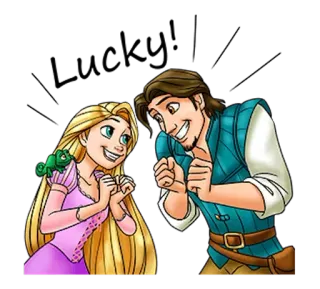 👫 Rapunzel Tangled Rapunzel, Flynn Rider, Rapunzel – Neu verföhnt, Disney, Zeichentrick whatsapp sticker