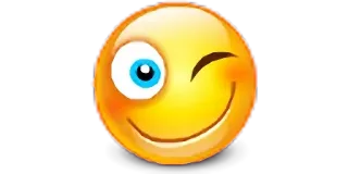 😉 Emoji, Zwinkern, Lächeln, Gelb, Fröhlich whatsapp sticker