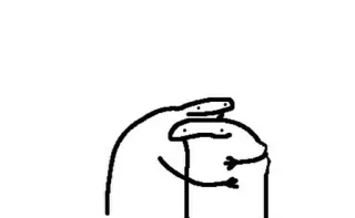🥺 florkofcows, обнимашки, человечки, мультфильм, любовь, дружба, милый whatsapp sticker