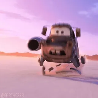😨 Mater Cars dessin animé, voiture, animé, film, disney, pixar, véhicule telegram sticker