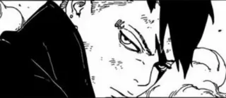 🛸 Manga, Anime, Personaggio, Bianco e nero, Illustrazione, Faccia telegram sticker