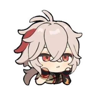 🥡 Kaedehara Kazuha Genshin Impact anime, game, kazuha, chibi, genshin impact telegram sticker