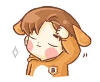 😌 Cartoon, Anime, Hoodie, Schattig, Personage telegram sticker
