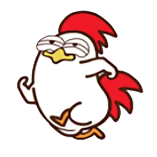 🏃 Huhn, Cartoon, lustig, Vogel telegram sticker