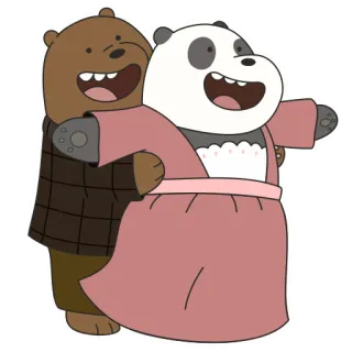 🚢 kartun, beruang, menari, animasi, imut, lucu telegram sticker