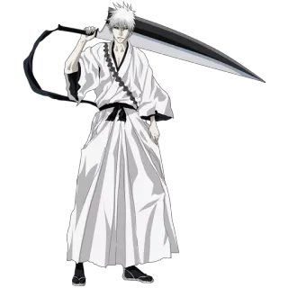 😠 Ichigo Kurosaki Bleach anime, sword, white, manga, shinigami telegram sticker