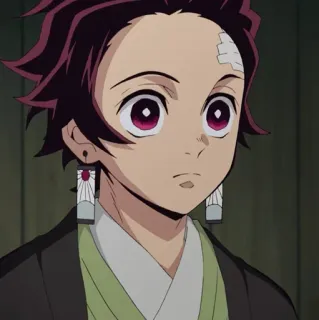 ❤️ Tanjiro Kamado Demon Slayer Anime, Demon Slayer, Tanjiro Kamado, Personagem, Mangá telegram sticker