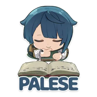 😌 PALESE Anime, Manga, Süß, Kawaii, Lesen, Buch, Chibi telegram sticker