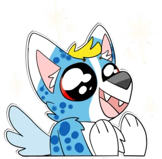 ✨ dog, cartoon, cute, sparkles, animal telegram sticker