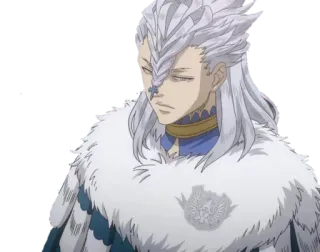 😐 Nozel Silva Black Clover anime, black clover, nozel silva, character, mage, royal, serious whatsapp sticker