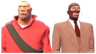 😑 Soldier, Spy Team Fortress 2 jeu vidéo, personnage, espion, soldat, team fortress 2 whatsapp sticker