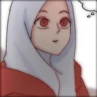 🤸‍♀ Hoofddoek, Moslim, Anime, Vrouw, Vrouw, Islam telegram sticker