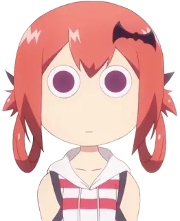 😶 Satania McDowell Kurumizawa Gabriel Dropout Anime, Manga, Satania, Gabriel DropOut, Demon, Śmieszne, Słodkie whatsapp sticker