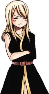 😒 Lucy Heartfilia Fairy Tail Anime, Fairy Tail, Lucy Heartfilia, Manga, Mago whatsapp sticker