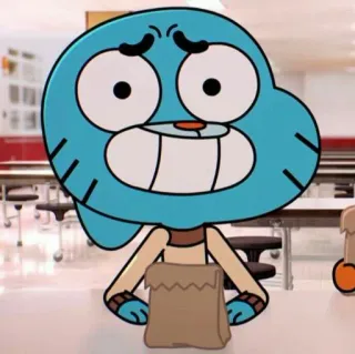 ❤️ Gumball Watterson The Amazing World of Gumball Cartoon, Gumball Watterson, The Amazing World of Gumball, Tier, Anthropomorph, Blaue Katze whatsapp sticker