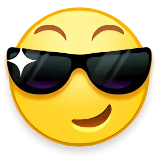 🦇 Sunglasses Emoji whatsapp sticker