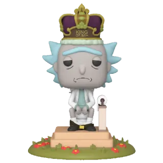 💩 Rick Sanchez Rick and Morty KING OF SCI- Rick and Morty, Rick Sanchez, King, Sci-Fi, Cartoon, Animated telegram sticker