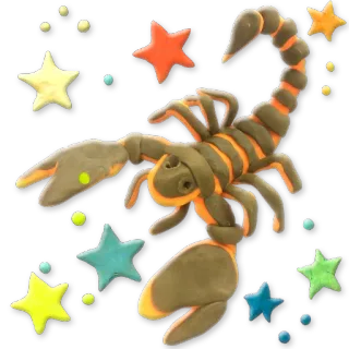 ♏ scorpion, stars, zodiac, astrology, animal, insect, art whatsapp sticker
