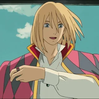 🐇 Howl Howl's Moving Castle Anime, El Castillo Ambulante, Howl, Personaje, Hayao Miyazaki, Studio Ghibli telegram sticker