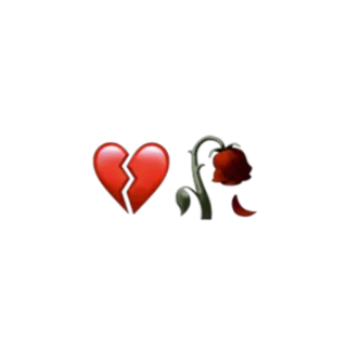 💔 gebrochenes Herz, Traurigkeit, Rose, Verlust, Emotionen, Liebeskummer, Beziehung whatsapp sticker