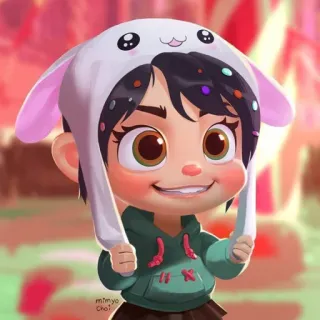 🦋 Vanellope von Schweetz Wreck-It Ralph Vanellope, Wreck-It Ralph, Disney, Cartoon, Animated, Girl, Character whatsapp sticker