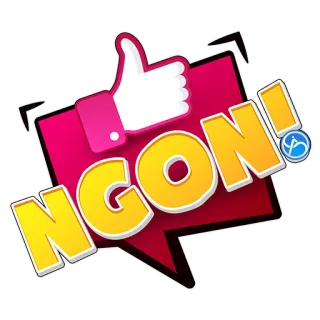 👍 NGON! pollice in su, approvazione, positivo, vietnamita, cibo telegram sticker