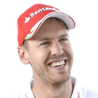 😃 Sebastian Vettel 포뮬러 1, 레이싱, 드라이버, 페라리, 미소 whatsapp sticker