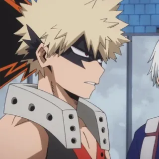 🎭 Bakugo My Hero Academia Bakugo, My Hero Academia, Anime, Manga, Karakter, Pahlawan, Animasi telegram sticker