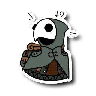 🧐 ?! médico da peste, máscara de pássaro, médico, medieval, fantasia telegram sticker