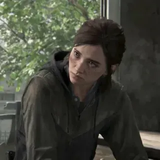 🪶 Ellie The Last of Us видеоигра, постапокалипсис, выживание, персонаж, женщина telegram sticker