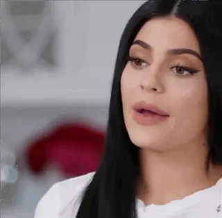 💿 Kylie Jenner persona, celebrità, donna, bellezza, trucco telegram sticker