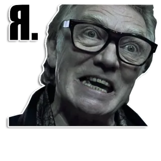 👉 R. uomo, occhiali, faccia, adesivo whatsapp sticker