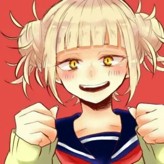 🧧 Himiko Toga My Hero Academia Anime, Toga, Himiko, Villano, Yandere telegram sticker