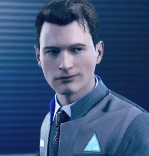 🌟 Connor Detroit: Become Human 안드로이드, 코너, Detroit Become Human, 캐릭터, SF telegram sticker