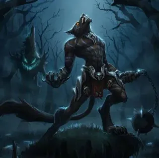 👹 loup-garou, monstre, fantastique, créature, horreur, nuit, bois telegram sticker