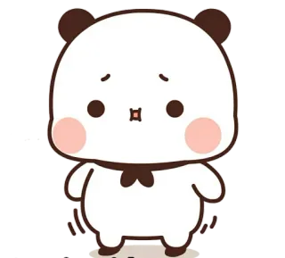 💭 パンダ, クマ, かわいい, 動物, カワイイ, マンガ, キャラクター, ステッカー telegram sticker