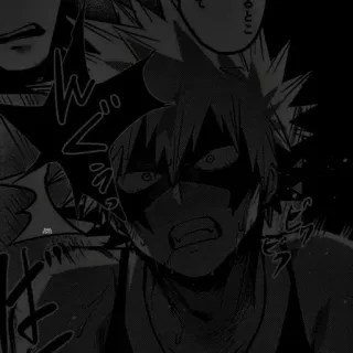 💫 Bakugo My Hero Academia Anime, Manga, Wütend, Explosion, Held telegram sticker