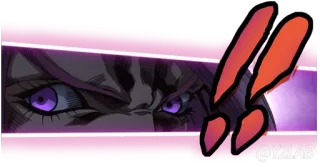 ❗️ @Y2LAB anime, eyes, expression, purple telegram sticker