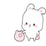 🤓 귀여운, 곰, 도넛, 동물, 카와이 telegram sticker