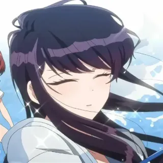 💈 Komi Shouko Komi Can't Communicate Аниме, Komi Can't Communicate, Шоко Коми, Милая, Японский, Девушка telegram sticker