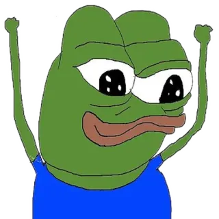 😄 Pepe the Frog meme, frog, pepe, internet, cartoon telegram sticker