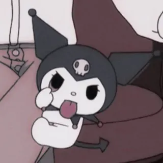 🧬 Kuromi Kuromi, Sanrio, anime, dibujos animados, personaje telegram sticker