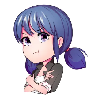 😠 Marinette Dupain-Cheng Miraculous: Tales of Ladybug & Cat Noir Anime, Kartun, Gadis, Miraculous Ladybug whatsapp sticker