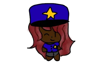🚓 policja, policjant, kapelusz, gwiazda, kreskówka, uroczy telegram sticker