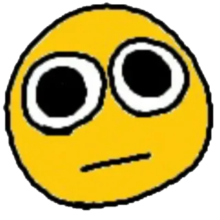 😐 Emoji, Visage, Jaune, Dessin animé, Expression, Mème telegram sticker