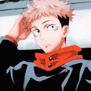 🍷 Yuji Itadori Jujutsu Kaisen Anime, Jujutsu Kaisen, Yuji Itadori, Manga, Charakter, Illustration whatsapp sticker